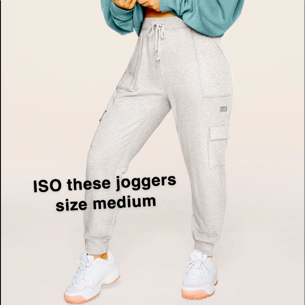 ISO PINK high waist cargo joggers